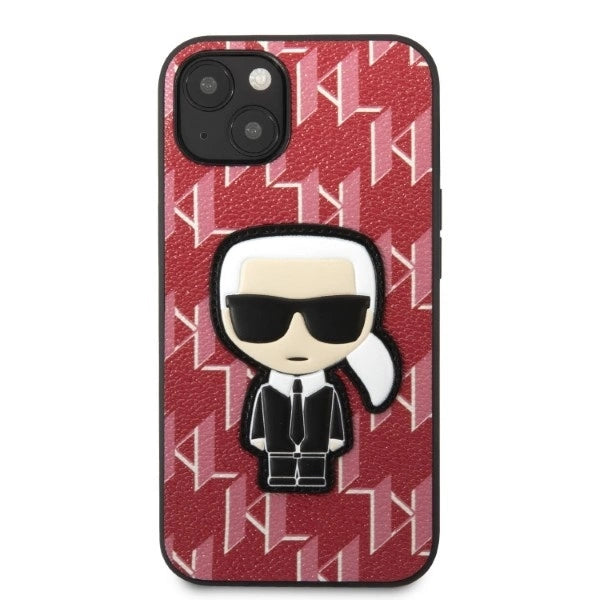 Karl Lagerfeld KLHCP13SPMNIKPI iPhone 13 mini 5.4" hardcase red/red Monogram Ikonik Patch_2