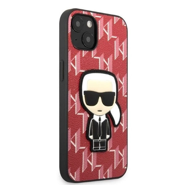 Karl Lagerfeld KLHCP13SPMNIKPI iPhone 13 mini 5.4" hardcase red/red Monogram Ikonik Patch_3