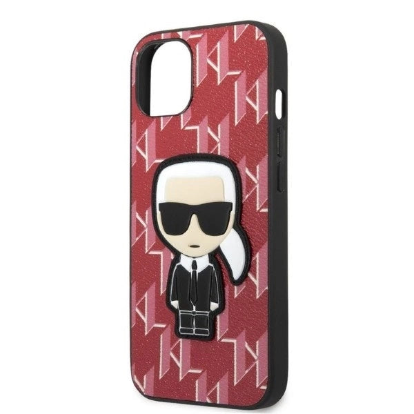 Karl Lagerfeld KLHCP13SPMNIKPI iPhone 13 mini 5.4" hardcase red/red Monogram Ikonik Patch_5