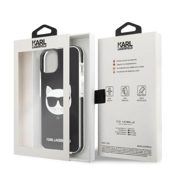 Karl Lagerfeld KLHCP13STPECK iPhone 13 mini 5.4" hardcase black/black Choupette Head_7