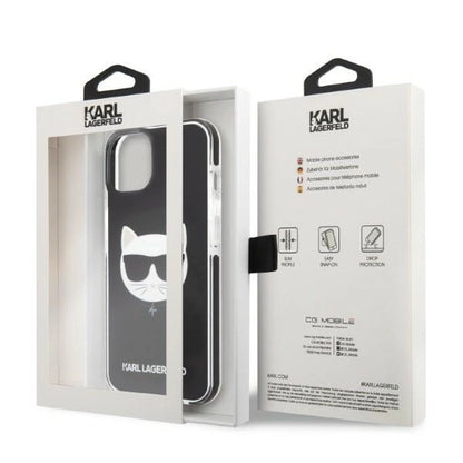Karl Lagerfeld KLHCP13STPECK iPhone 13 mini 5.4" hardcase black/black Choupette Head_7