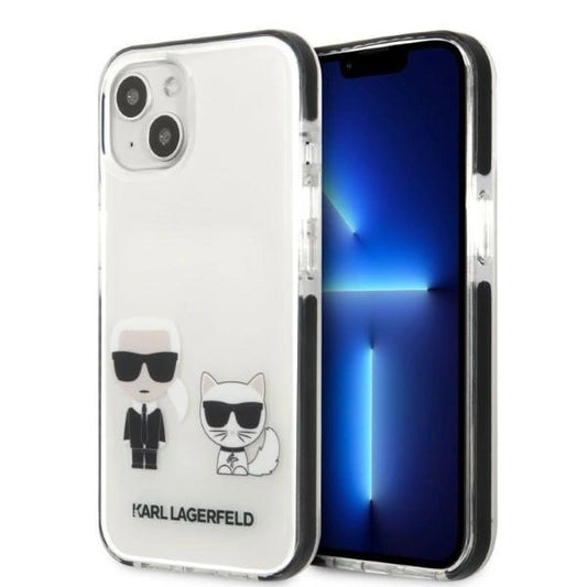 Karl Lagerfeld KLHCP13STPEKCW iPhone 13 mini 5.4" hardcase white/white Karl&amp;Choupette_0