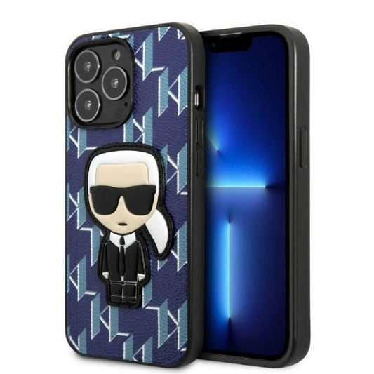 Karl Lagerfeld KLHCP13XPMNIKBL iPhone 13 Pro Max 6.7" hardcase blue/blue Monogram Ikonik Patch_0