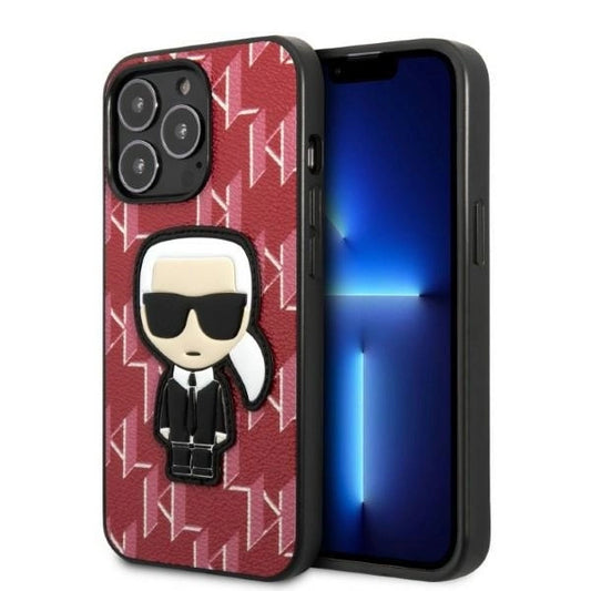 Karl Lagerfeld KLHCP13XPMNIKPI iPhone 13 Pro Max 6.7" hardcase red/red Monogram Ikonik Patch_0