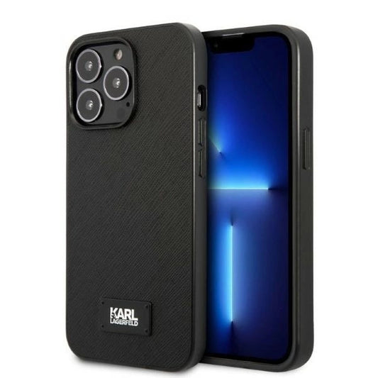 Karl Lagerfeld KLHCP13XSFMP2K iPhone 13 Pro Max 6.7" hardcase black/black Saffiano Plaque_0