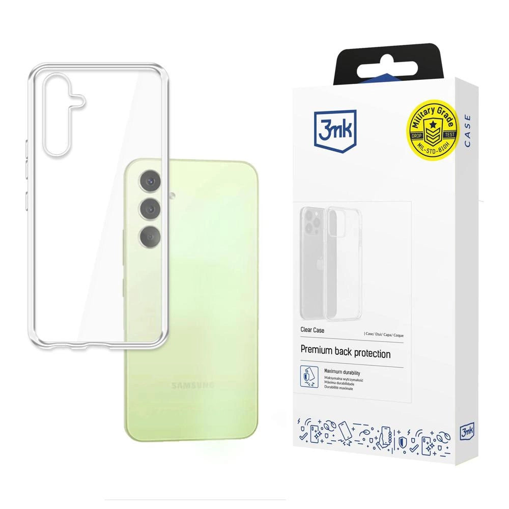 Case for Samsung Galaxy A54 5G silicone series 3mk Clear Case - transparent_0