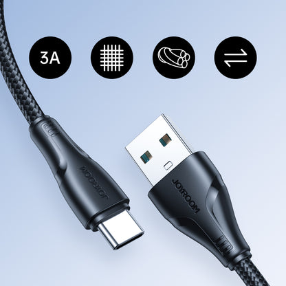 Joyroom Surpass Series A11 USB-A / USB-C 3A cable 0.25 m - black_13
