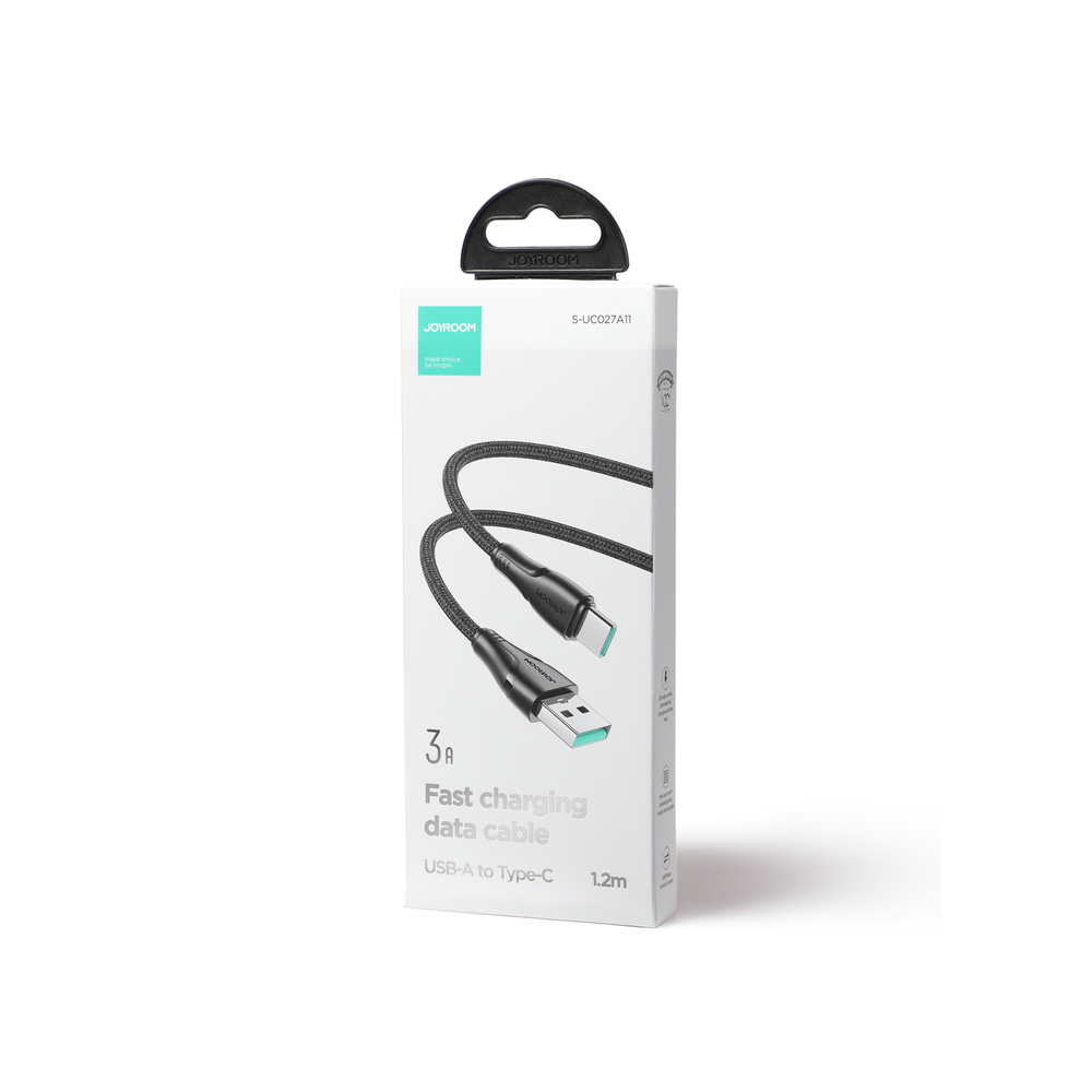 Joyroom Surpass Series A11 USB-A / USB-C 3A cable 0.25 m - black_4