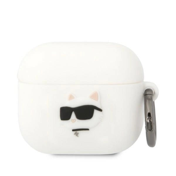 Karl Lagerfeld KLA3RUNCHH AirPods 3 cover white/white Silicone Choupette Head 3D_0