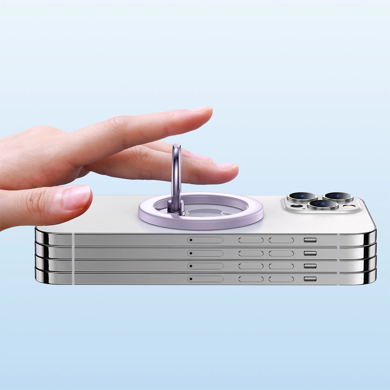 Magnetic Phone Ring Grip Joyroom JR-Mag-M2 (purple)_4