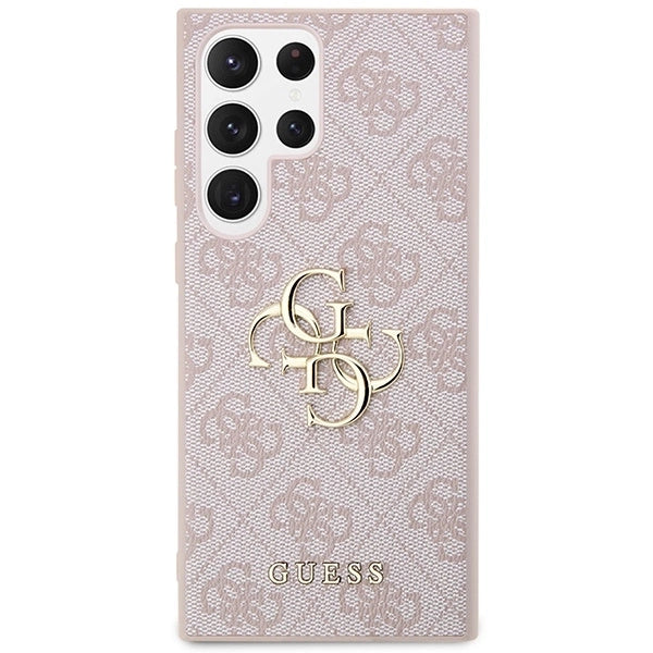 Guess GUHCS23L4GMGPI S23 Ultra S918 pink/pink hardcase 4G Big Metal Logo_2