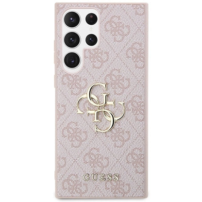 Guess GUHCS23L4GMGPI S23 Ultra S918 pink/pink hardcase 4G Big Metal Logo_2