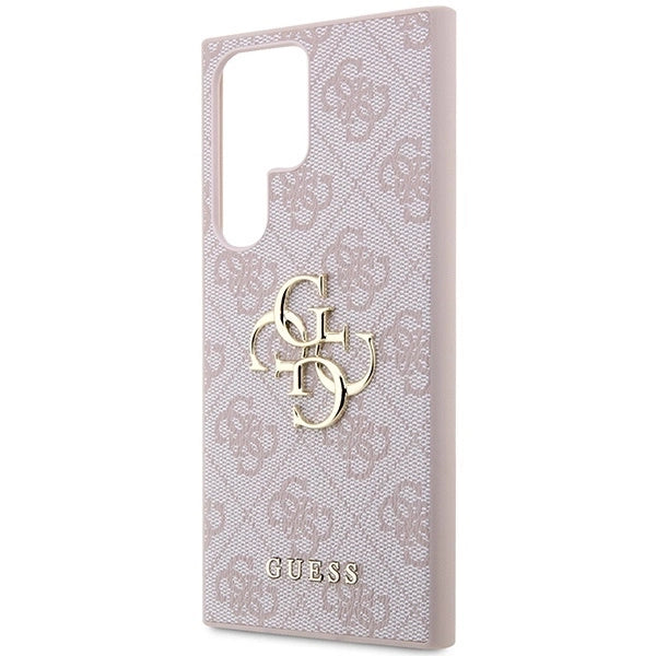Guess GUHCS23L4GMGPI S23 Ultra S918 pink/pink hardcase 4G Big Metal Logo_5