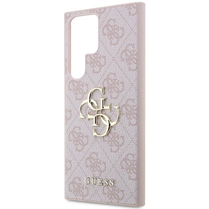 Guess GUHCS23L4GMGPI S23 Ultra S918 pink/pink hardcase 4G Big Metal Logo_5