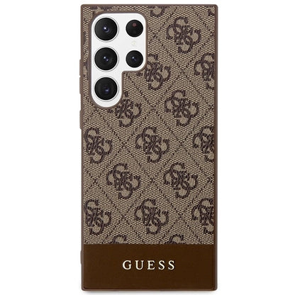 Guess GUHCS23LG4GLBR S23 Ultra S918 brown/brown hardcase 4G Stripe Collection_2