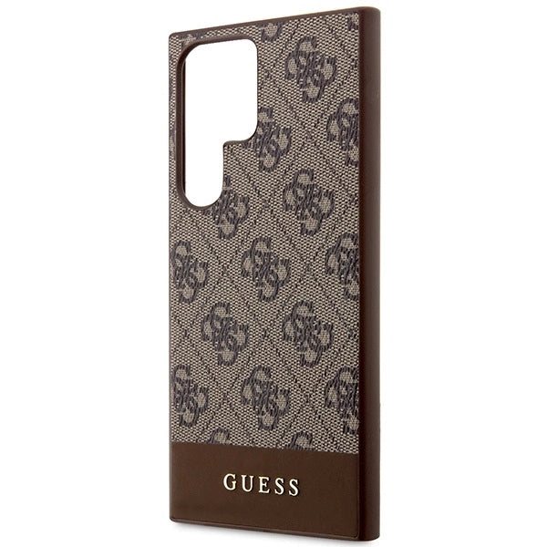 Guess GUHCS23LG4GLBR S23 Ultra S918 brown/brown hardcase 4G Stripe Collection_5