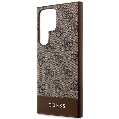 Guess GUHCS23LG4GLBR S23 Ultra S918 brown/brown hardcase 4G Stripe Collection_5
