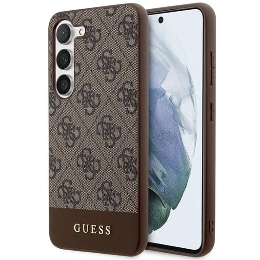 Guess GUHCS23MG4GLBR S23+ S916 brown/brown hardcase 4G Stripe Collection_0