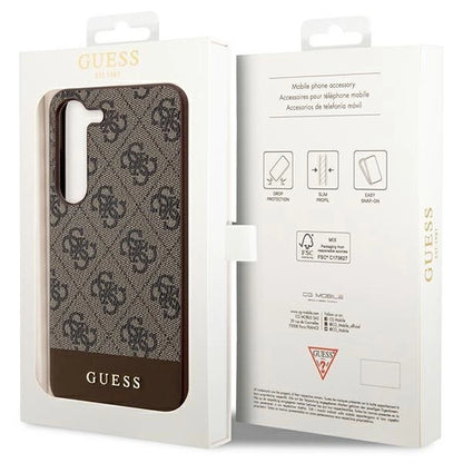 Guess GUHCS23MG4GLBR S23+ S916 brown/brown hardcase 4G Stripe Collection_7
