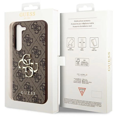 Guess GUHCS23S4GMGBR S23 S911 brown/brown hardcase 4G Big Metal Logo_7
