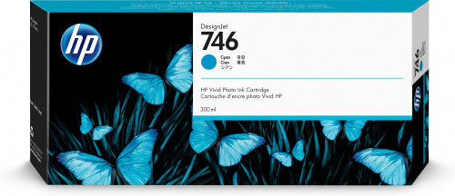 HP 746 300-ml Cyan DesignJet Ink Cartridge cartucho de tinta 1 pieza(s) Original Rendimiento estándar_1