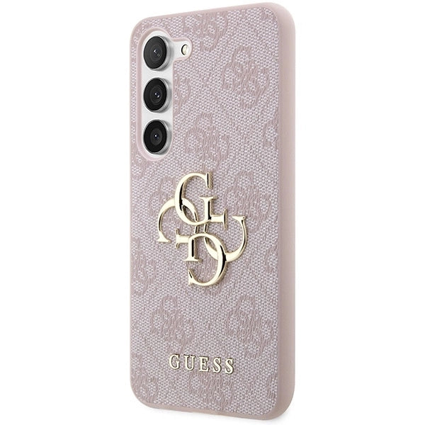 Guess GUHCS23S4GMGPI S23 S911 pink/pink hardcase 4G Big Metal Logo_1