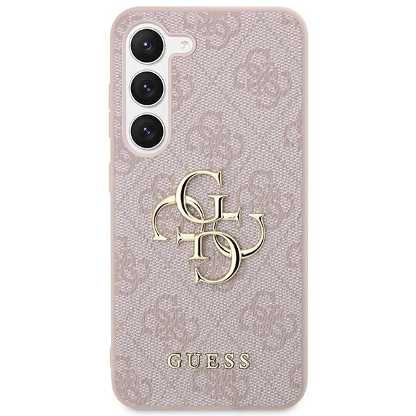 Guess GUHCS23S4GMGPI S23 S911 pink/pink hardcase 4G Big Metal Logo_2