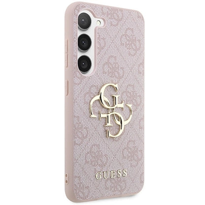 Guess GUHCS23S4GMGPI S23 S911 pink/pink hardcase 4G Big Metal Logo_3