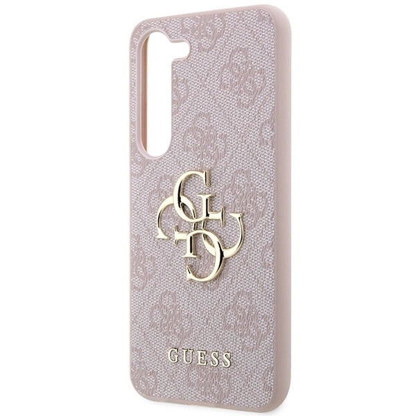 Guess GUHCS23S4GMGPI S23 S911 pink/pink hardcase 4G Big Metal Logo_5