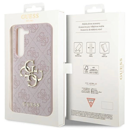 Guess GUHCS23S4GMGPI S23 S911 pink/pink hardcase 4G Big Metal Logo_7
