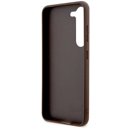 Guess GUHCS23SG4GFBR S23 S911 brown/brown hard case 4G Metal Gold Logo_6