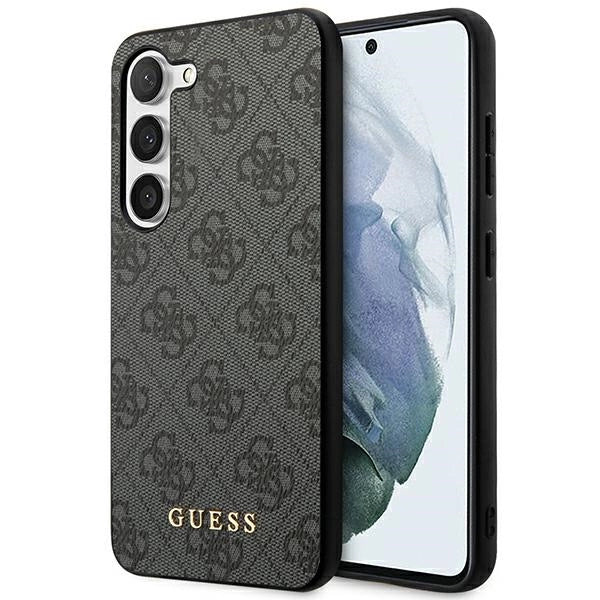 Guess GUHCS23SG4GFGR S23 S911 grey/grey hardcase 4G Metal Gold Logo_0