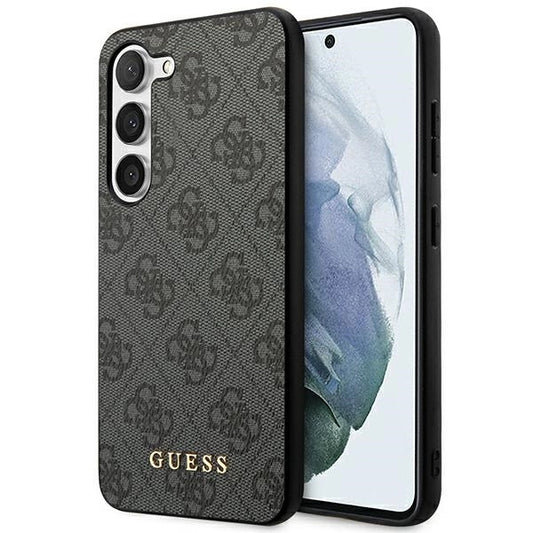 Guess GUHCS23SG4GFGR S23 S911 grey/grey hardcase 4G Metal Gold Logo_0