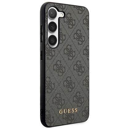 Guess GUHCS23SG4GFGR S23 S911 grey/grey hardcase 4G Metal Gold Logo_3