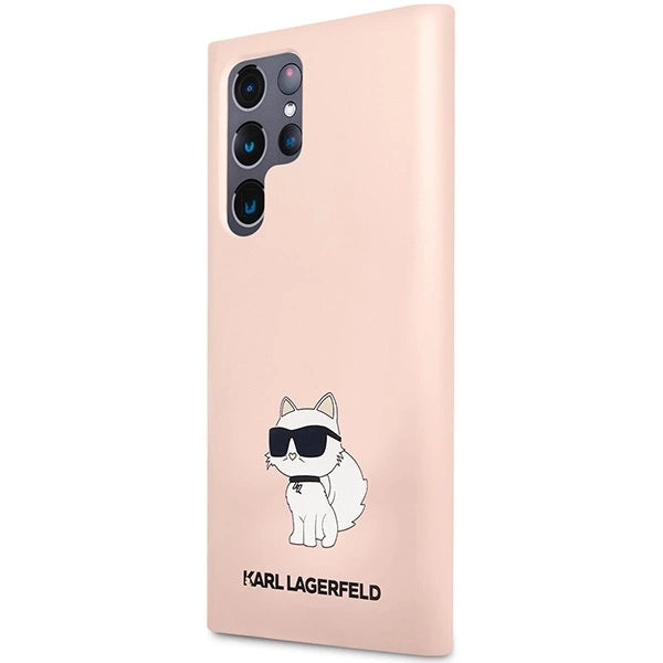 Karl Lagerfeld KLHCS23LSNCHBCP S23 Ultra S918 hardcase pink/pink Silicone Choupette_1