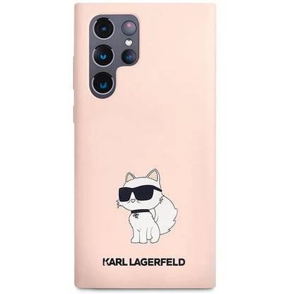 Karl Lagerfeld KLHCS23LSNCHBCP S23 Ultra S918 hardcase pink/pink Silicone Choupette_2