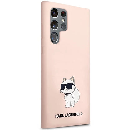 Karl Lagerfeld KLHCS23LSNCHBCP S23 Ultra S918 hardcase pink/pink Silicone Choupette_3