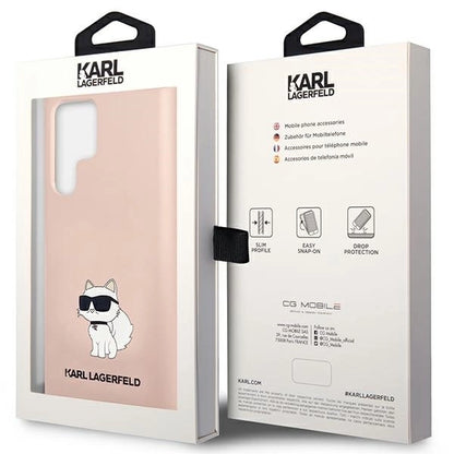 Karl Lagerfeld KLHCS23LSNCHBCP S23 Ultra S918 hardcase pink/pink Silicone Choupette_7