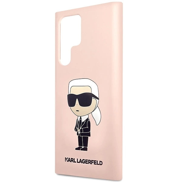 Karl Lagerfeld KLHCS23LSNIKBCP Sam S23 S918 Ultra hardcase pink/pink Silicone Ikonik_5