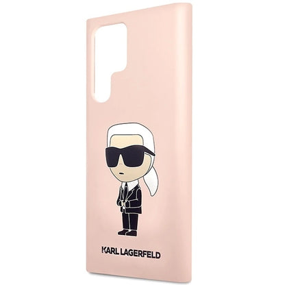 Karl Lagerfeld KLHCS23LSNIKBCP Sam S23 S918 Ultra hardcase pink/pink Silicone Ikonik_5