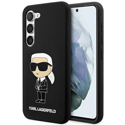 Karl Lagerfeld Silicone Ikonik Case for Samsung Galaxy S23+ - Black_0