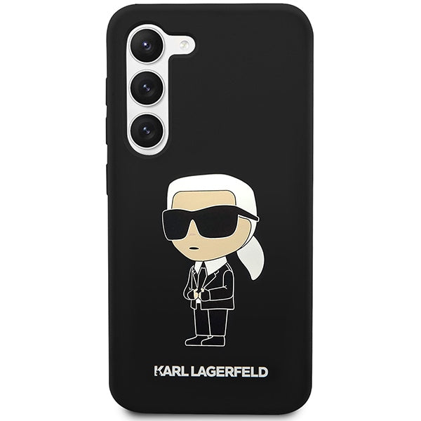 Karl Lagerfeld Silicone Ikonik Case for Samsung Galaxy S23+ - Black_2