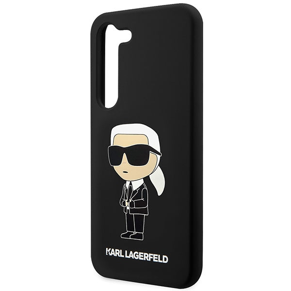 Karl Lagerfeld Silicone Ikonik Case for Samsung Galaxy S23+ - Black_5