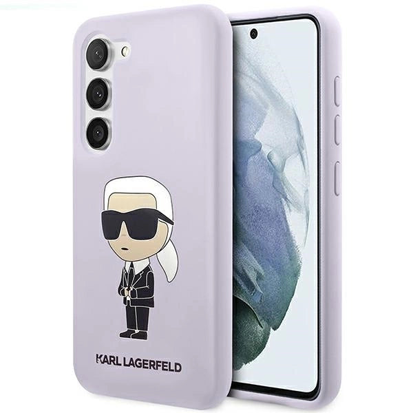 Karl Lagerfeld KLHCS23MSNIKBCU S23+ S916 hardcase purple/purple Silicone Ikonik_0