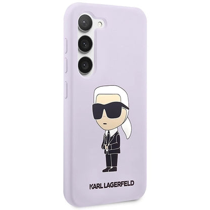 Karl Lagerfeld KLHCS23MSNIKBCU S23+ S916 hardcase purple/purple Silicone Ikonik_3