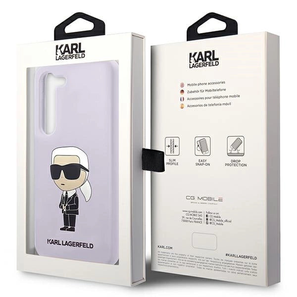 Karl Lagerfeld KLHCS23MSNIKBCU S23+ S916 hardcase purple/purple Silicone Ikonik_7