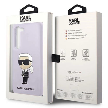Karl Lagerfeld KLHCS23MSNIKBCU S23+ S916 hardcase purple/purple Silicone Ikonik_7