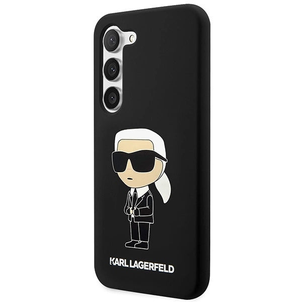 Karl Lagerfeld KLHCS23SSNIKBCK S23 S911 hardcase black/black Silicone Ikonik_1