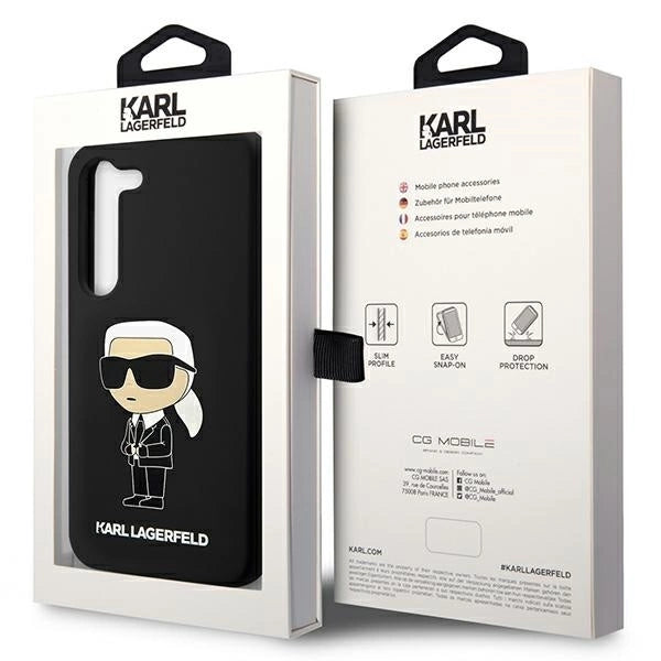 Karl Lagerfeld KLHCS23SSNIKBCK S23 S911 hardcase black/black Silicone Ikonik_7