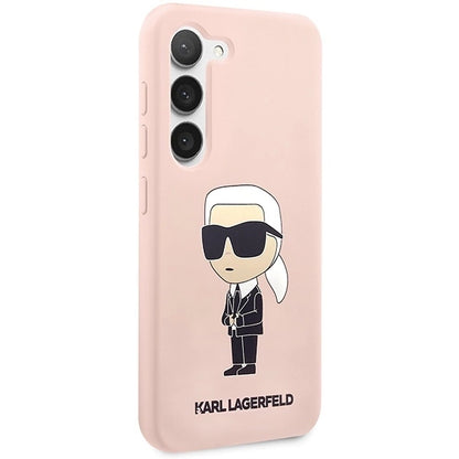 Karl Lagerfeld KLHCS23SSNIKBCP S23 S911 hardcase pink/pink Silicone Ikonik_3